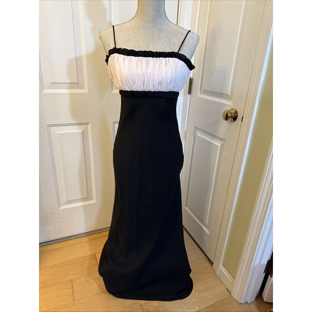 PASTEL PINK & BLACK Morgan And Company Junior Vintage Size 3 Slip Dress Formal